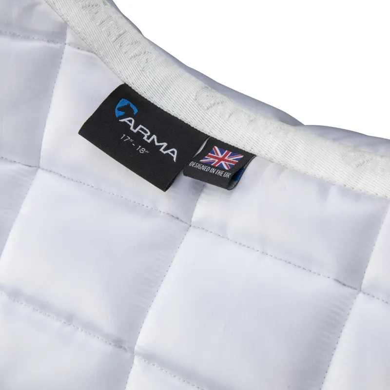 Shires ARMA Eltar Satin Saddlecloth - White-2