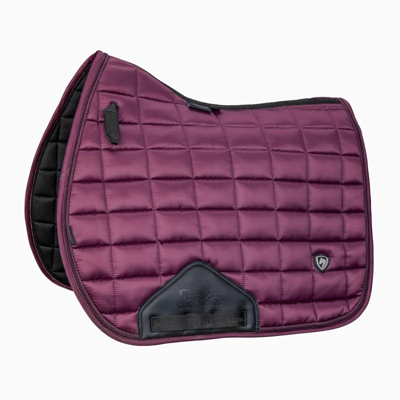 Shires ARMA Eltar Satin Saddlecloth - Black Cherry
