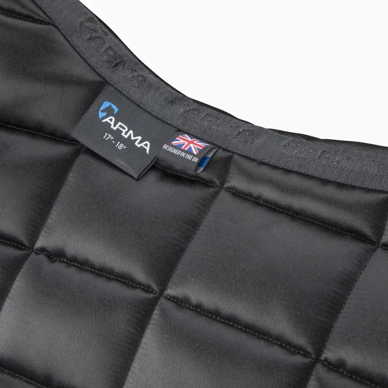 Shires ARMA Eltar Satin Saddlecloth - Black-2
