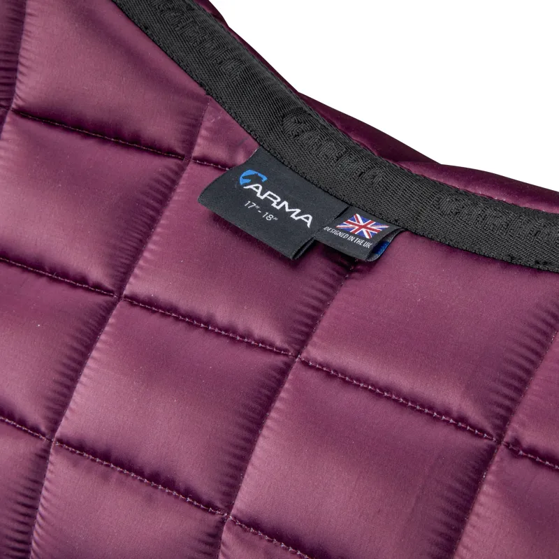 Shires ARMA Eltar Satin Saddlecloth - Black Cherry-1