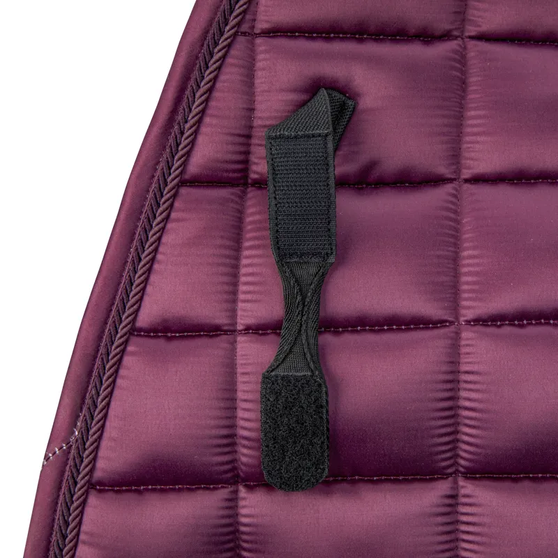 Shires ARMA Eltar Satin Saddlecloth - Black Cherry-2