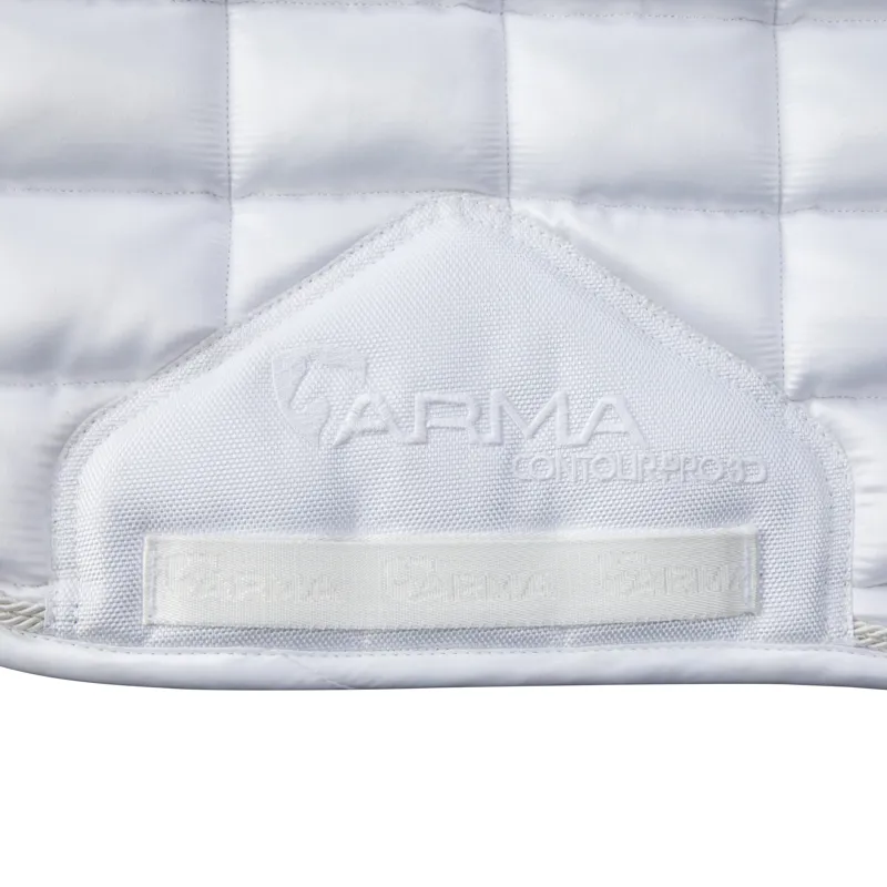 Shires ARMA Eltar Satin Saddlecloth - White-3