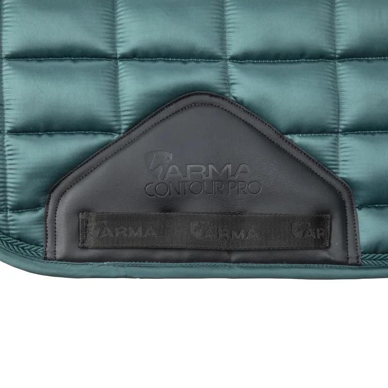 Shires ARMA Eltar Satin Saddlecloth - Green-3