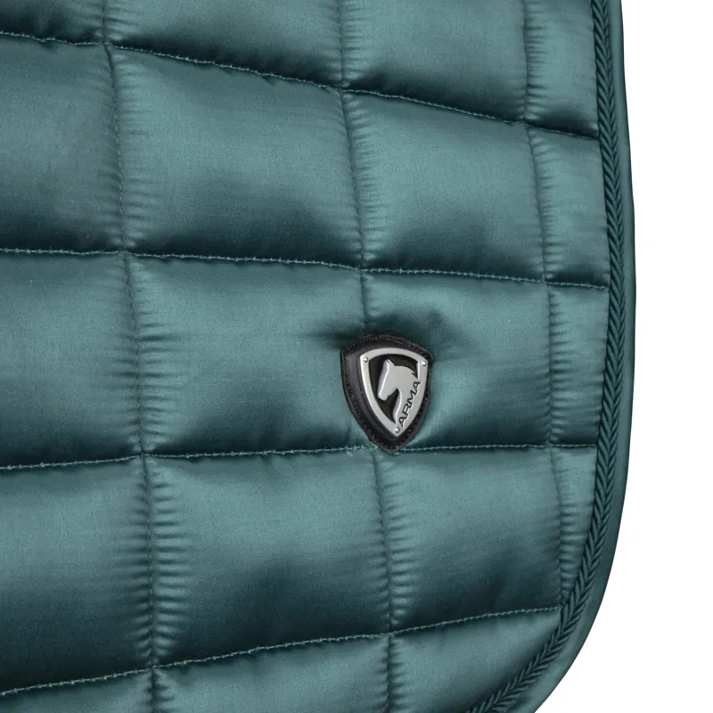 Shires ARMA Eltar Satin Saddlecloth - Green-5
