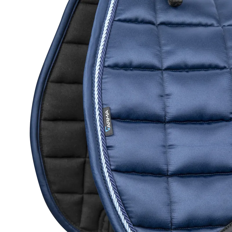 Shires ARMA Eltar Satin Saddlecloth - Navy-5