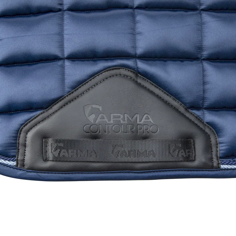 Shires ARMA Eltar Satin Saddlecloth - Navy-4