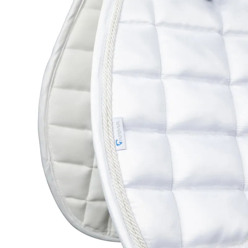 Shires ARMA Eltar Satin Saddlecloth - White-4