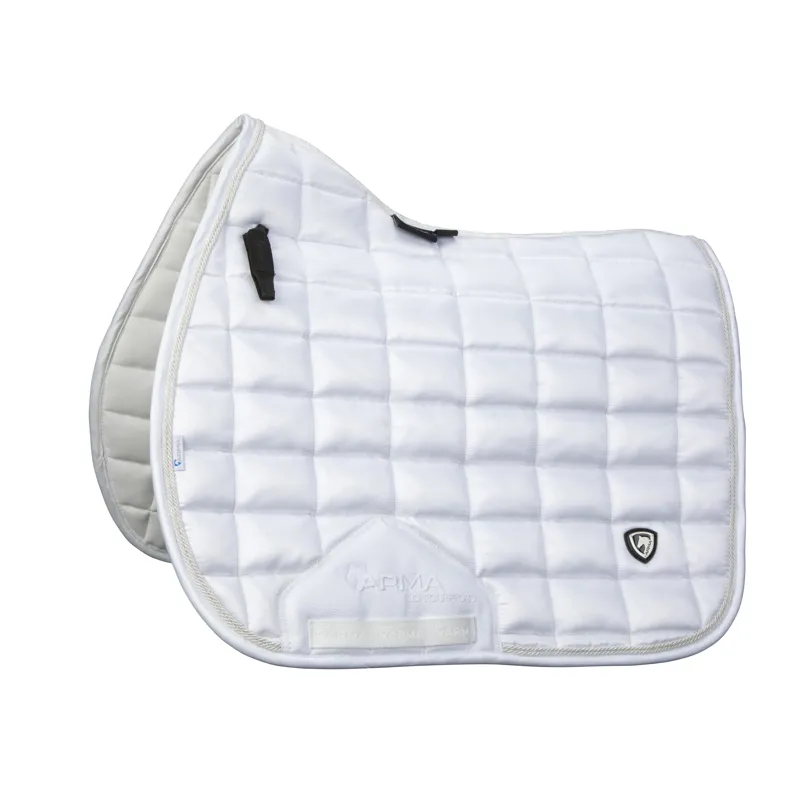 Shires ARMA Eltar Satin Saddlecloth - White