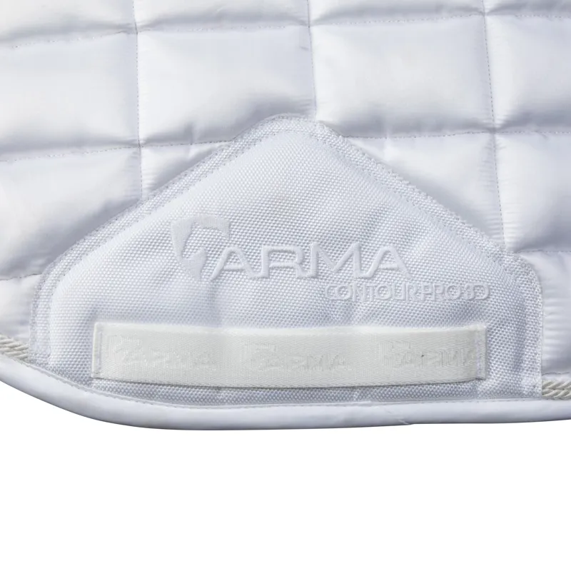 Shires ARMA Eltar Satin Dressage Saddlecloth - White-5