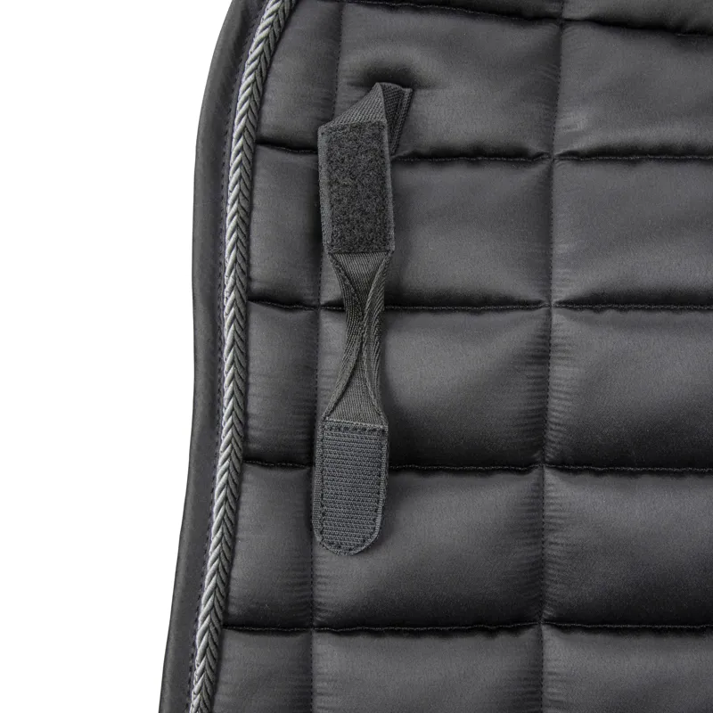 Shires ARMA Eltar Satin Dressage Saddlecloth - Black-2