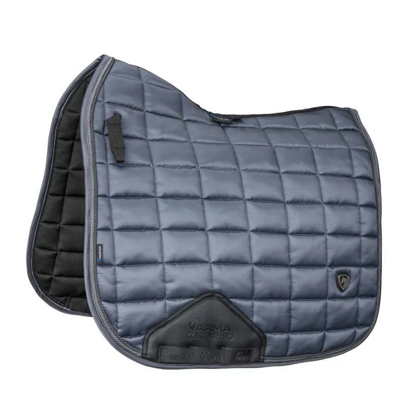Shires ARMA Eltar Satin Dressage Saddlecloth - Grey