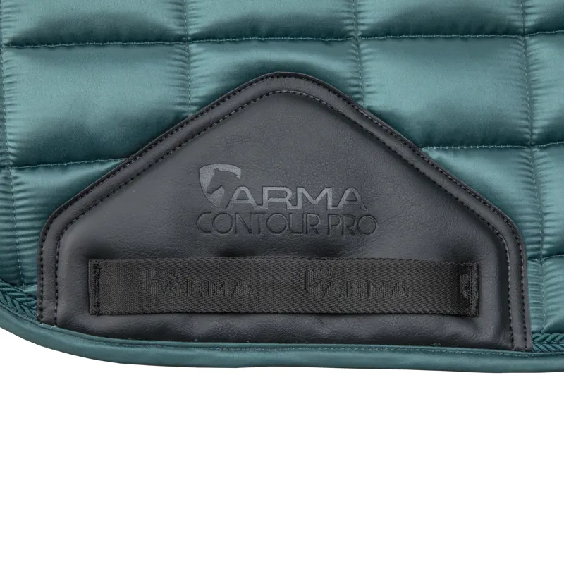 Shires ARMA Eltar Satin Dressage Saddlecloth - Green-5