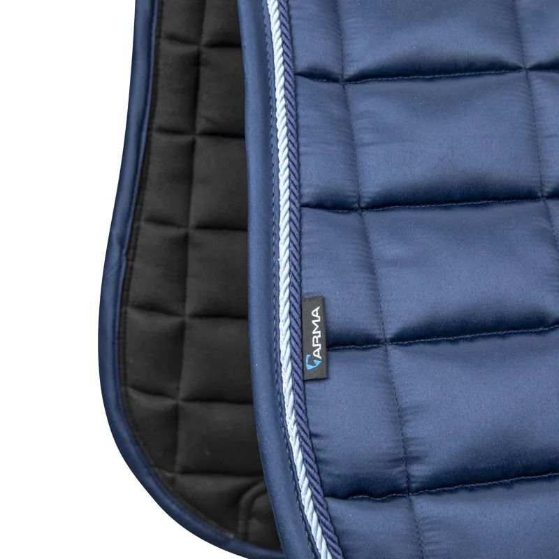 Shires ARMA Eltar Satin Dressage Saddlecloth - Navy-1
