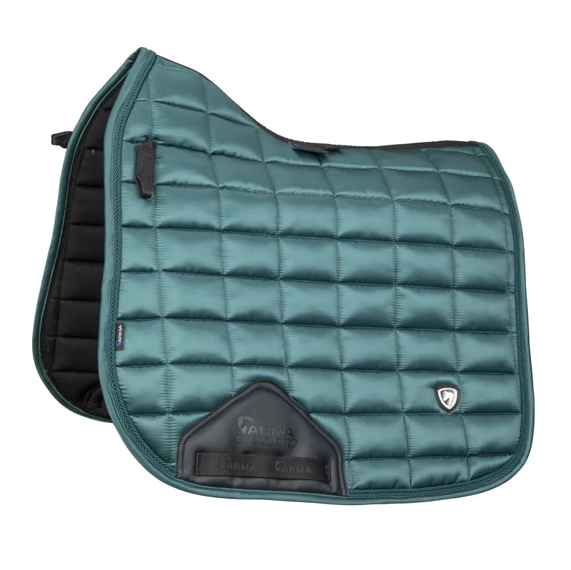 Shires ARMA Eltar Satin Dressage Saddlecloth - Green