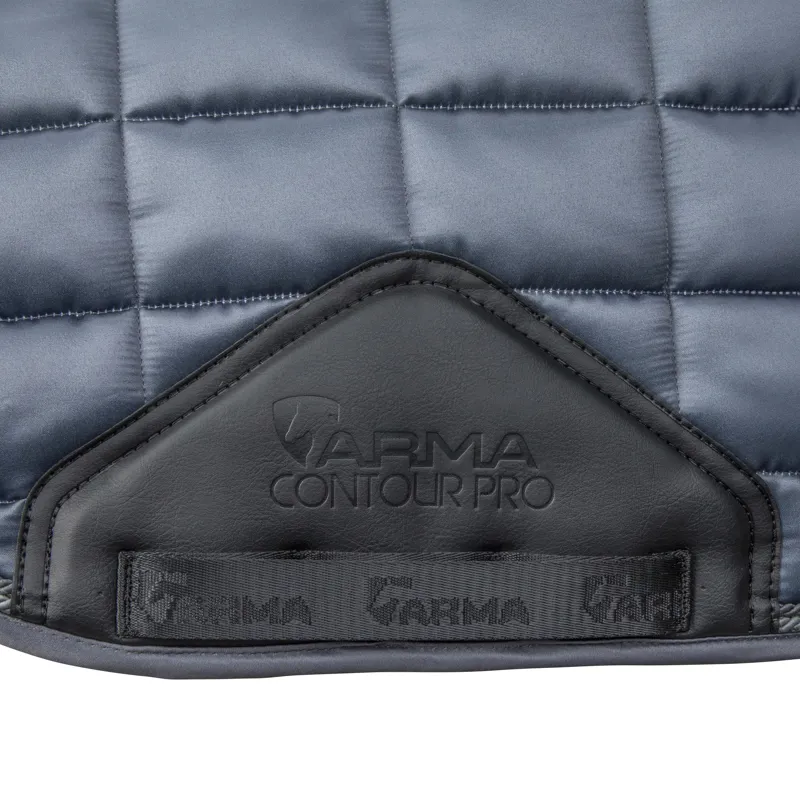 Shires ARMA Eltar Satin Dressage Saddlecloth - Grey-4