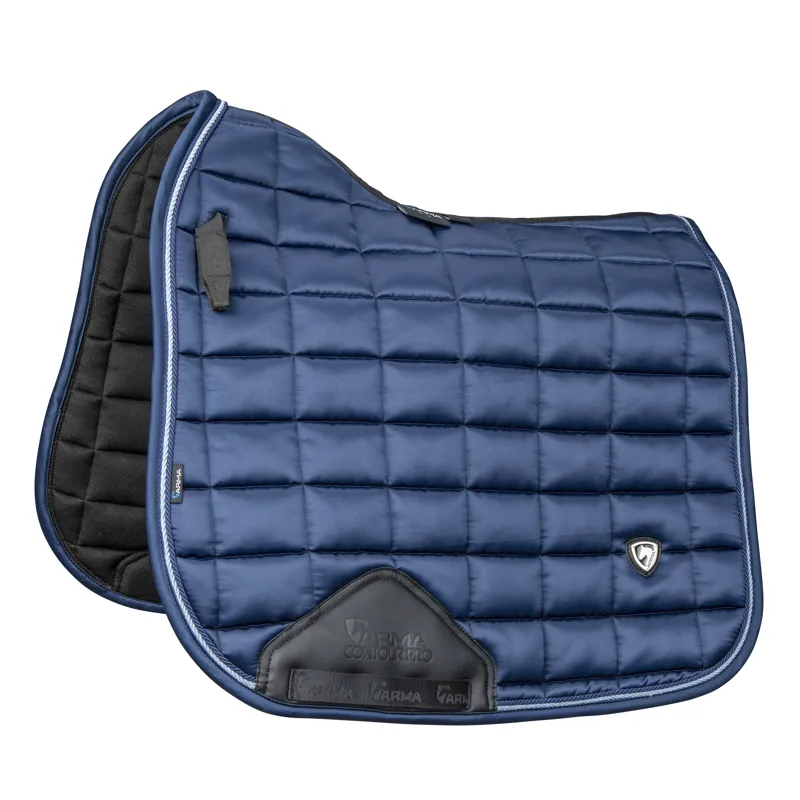 Shires ARMA Eltar Satin Dressage Saddlecloth - Navy
