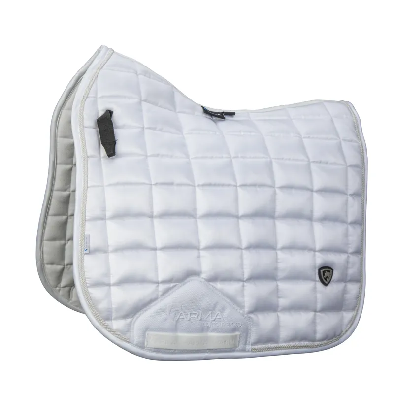 Shires ARMA Eltar Satin Dressage Saddlecloth - White