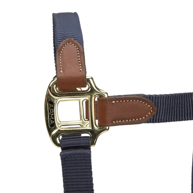 Shires ARMA Porto Headcollar - Navy-3