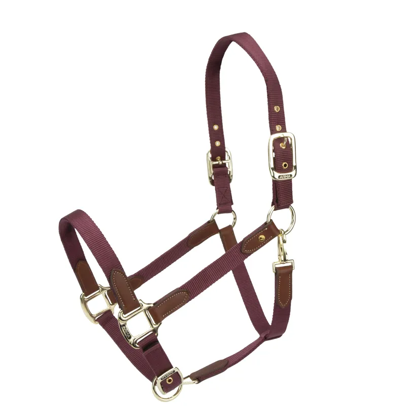 Shires ARMA Porto Headcollar - Black Cherry