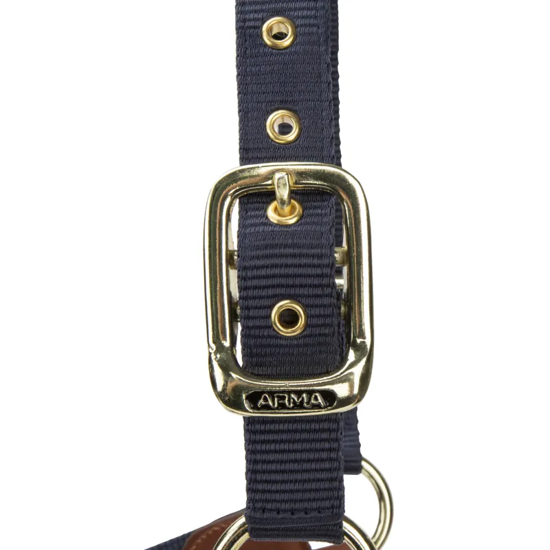 Shires ARMA Porto Headcollar - Navy-1