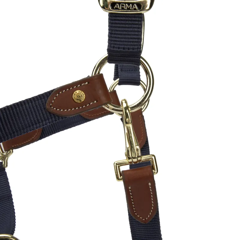Shires ARMA Porto Headcollar - Navy-2