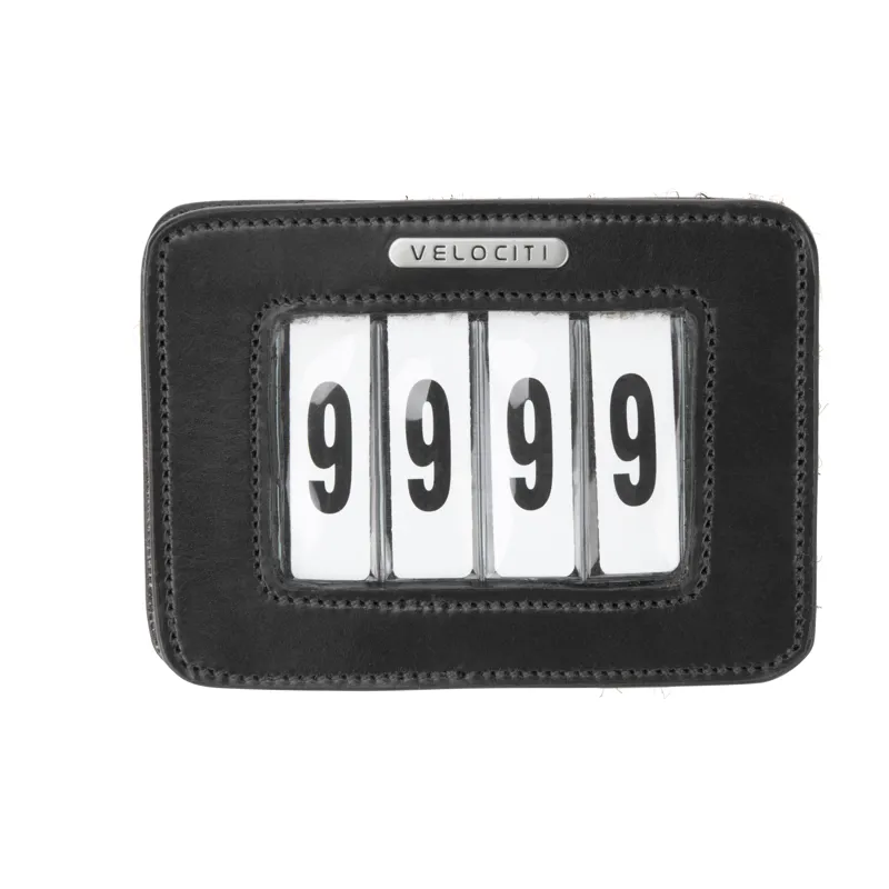 Shires Velociti Saddlecloth Competition 4 Number Holder - Black-2