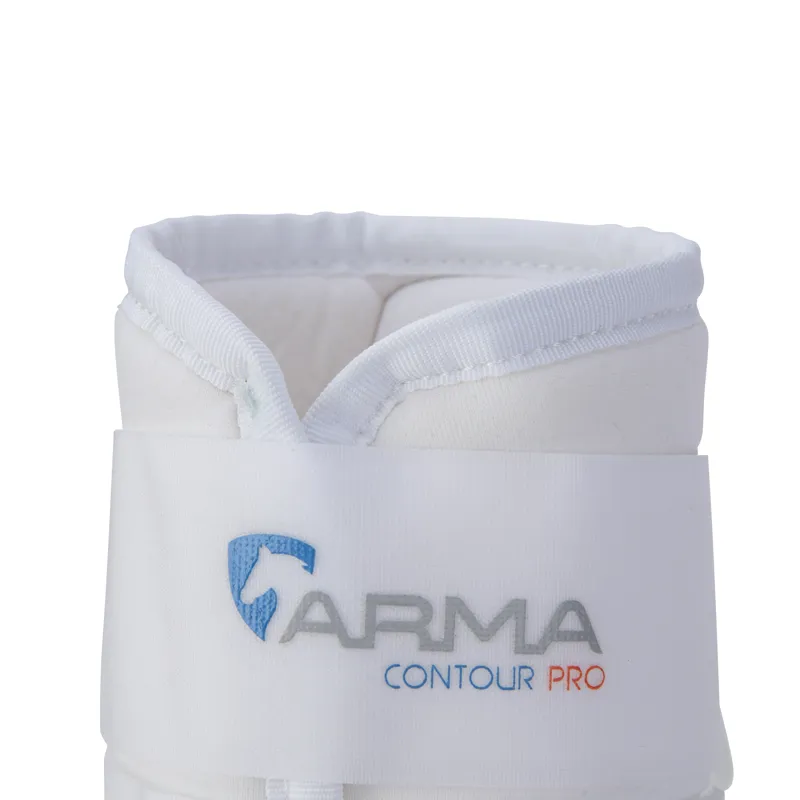Shires ARMA Contour Pro Brushing Boots - White-5