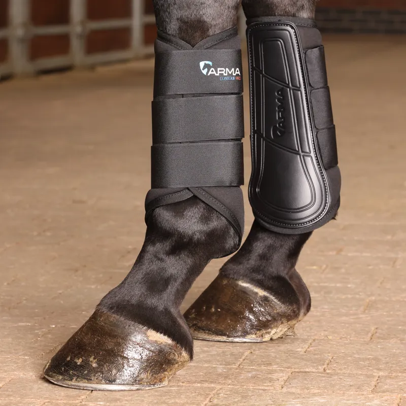 Shires ARMA Contour Pro Brushing Boots - Black-6