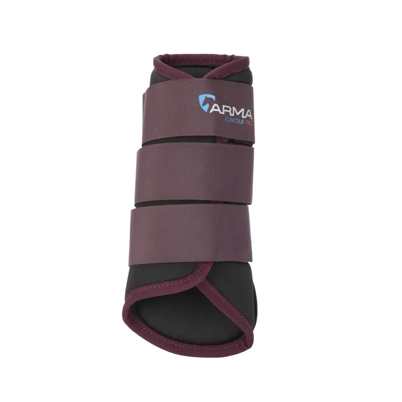 Shires ARMA Contour Pro Brushing Boots - Black Cherry-2