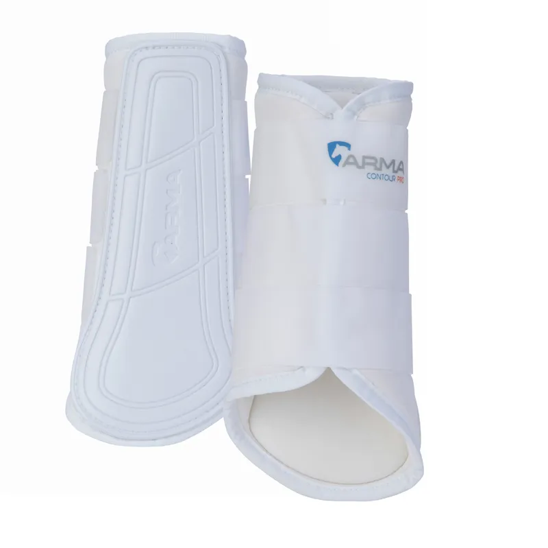 Shires ARMA Contour Pro Brushing Boots - White