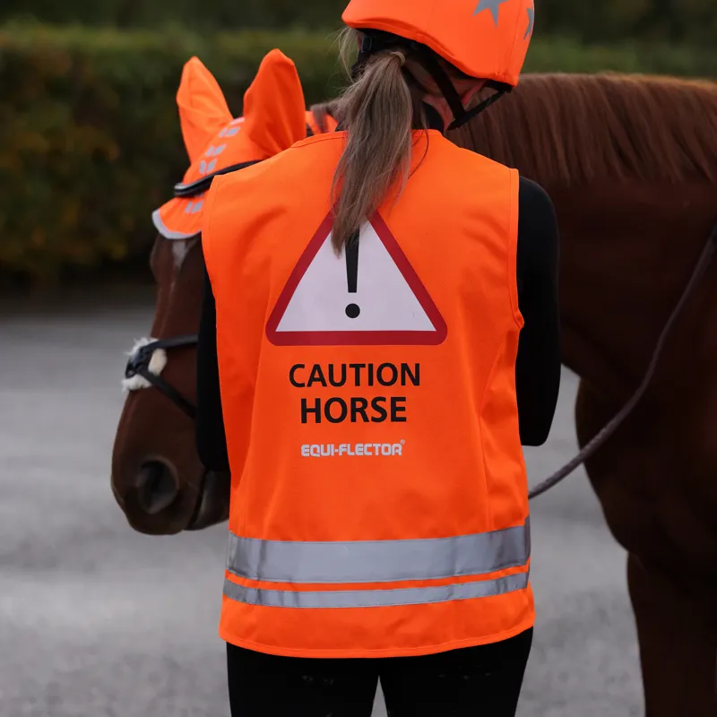 Shires Equi Flector Adults Safety Vest - Orange-3