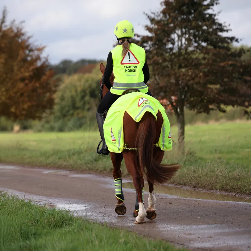Shires Equi Flector Adults Safety Vest - Yellow-3