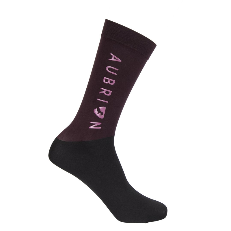 Shires Aubrion Eltar Socks - Black Cherry