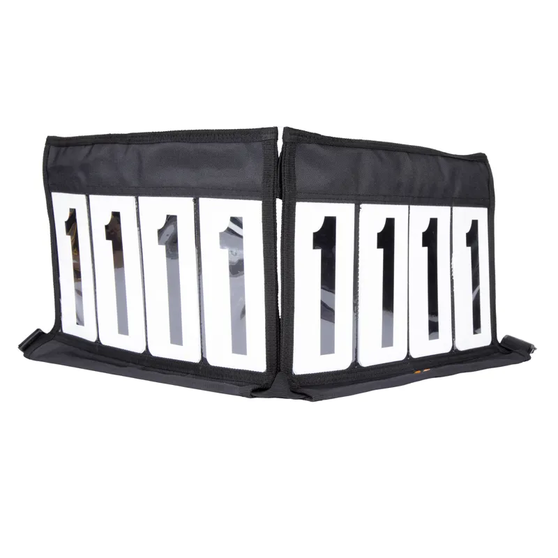 Shires Aubrion Number Bib Set - Black-8