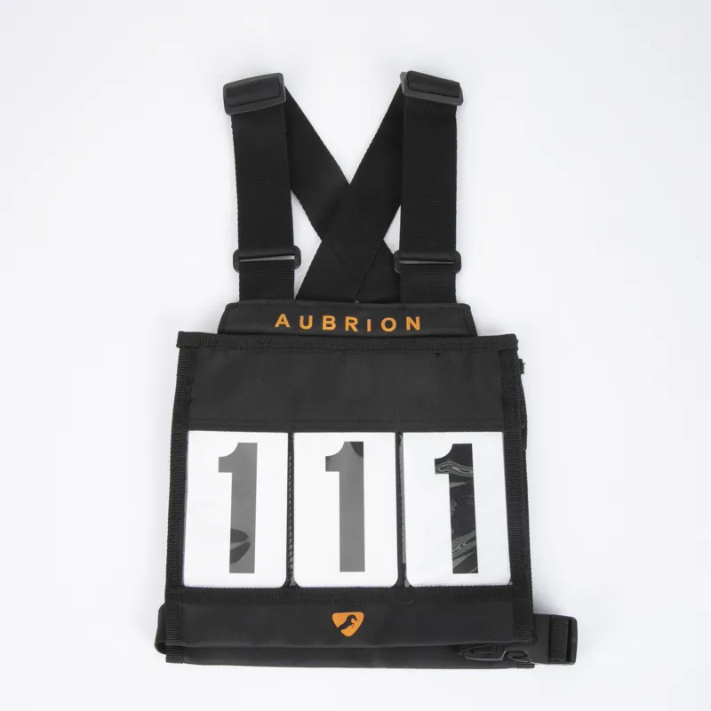 Shires Aubrion Children's Number Bib Set - Black