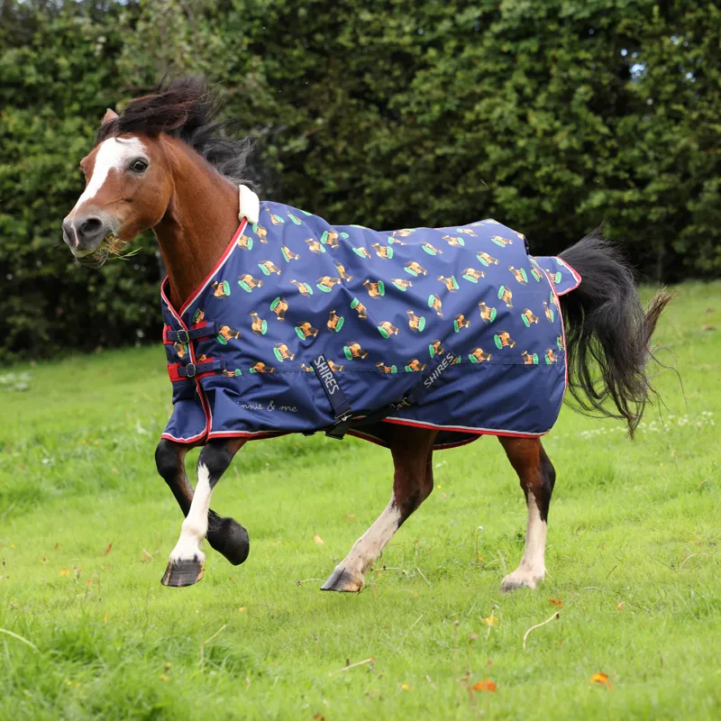 Shires Winnie and Me 0g Turnout Rug - Navy