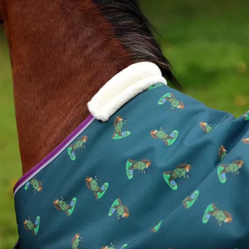 Shires Winnie and Me 100g Turnout Rug - Green-3