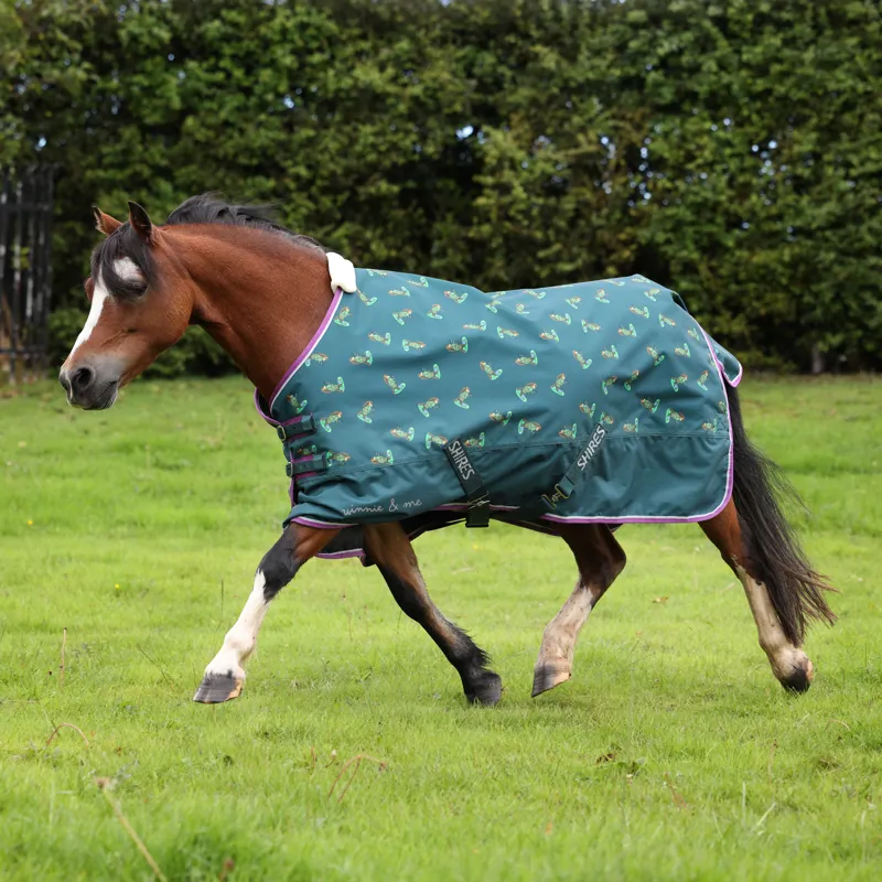 Shires Winnie and Me 100g Turnout Rug - Green