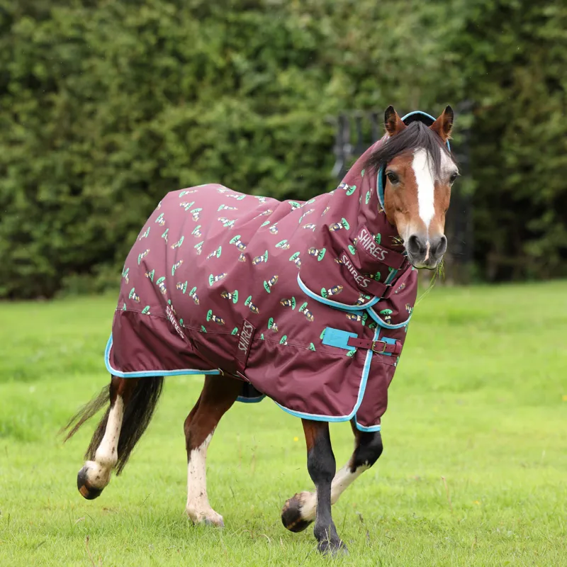 Shires Winnie and Me 200g Turnout Rug - Maroon-2