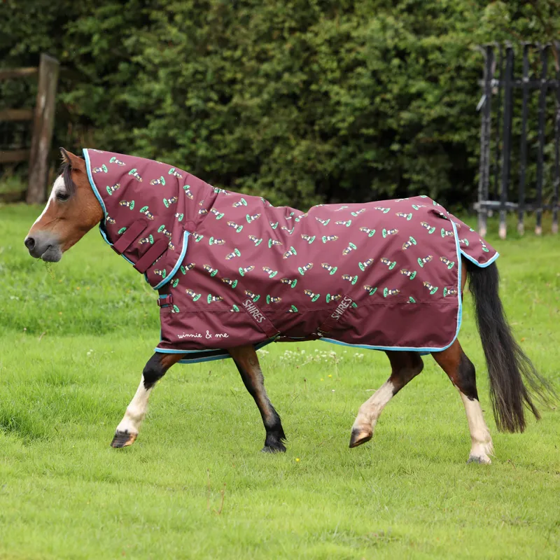 Shires Winnie and Me 200g Turnout Rug - Maroon