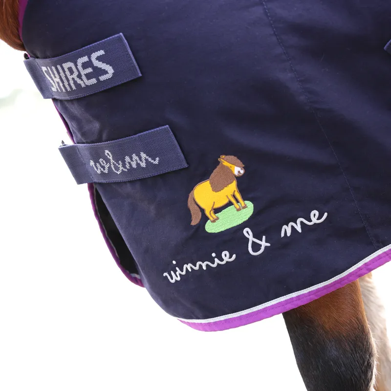 Shires Winnie and Me Stable Sheet - Navy-4