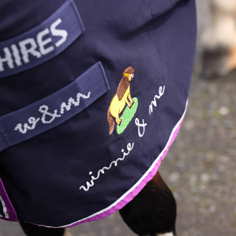 Shires Winnie and Me Stable Sheet - Navy-3