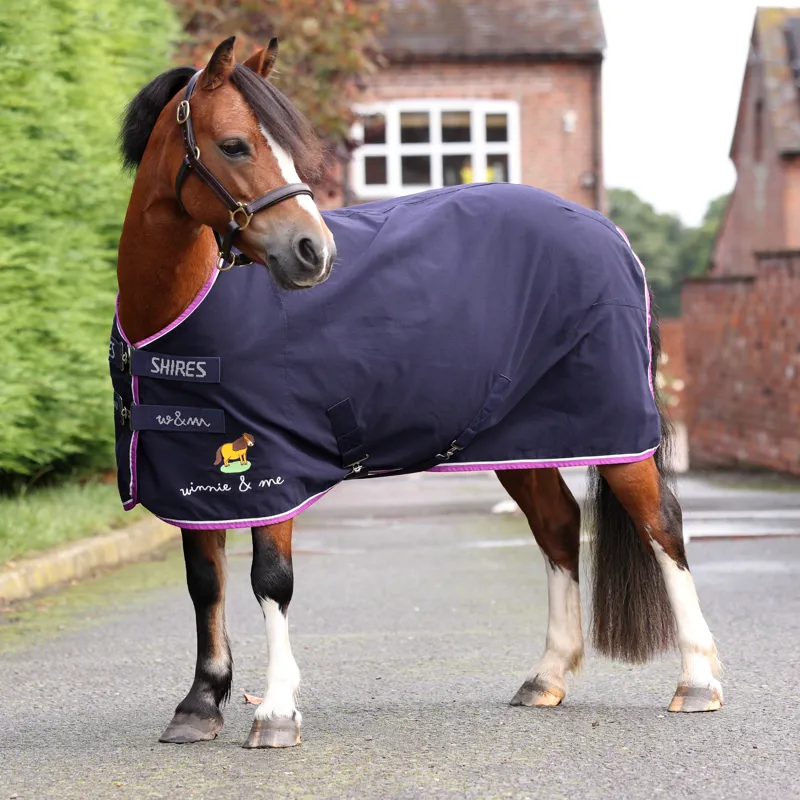 Shires Winnie and Me Stable Sheet - Navy