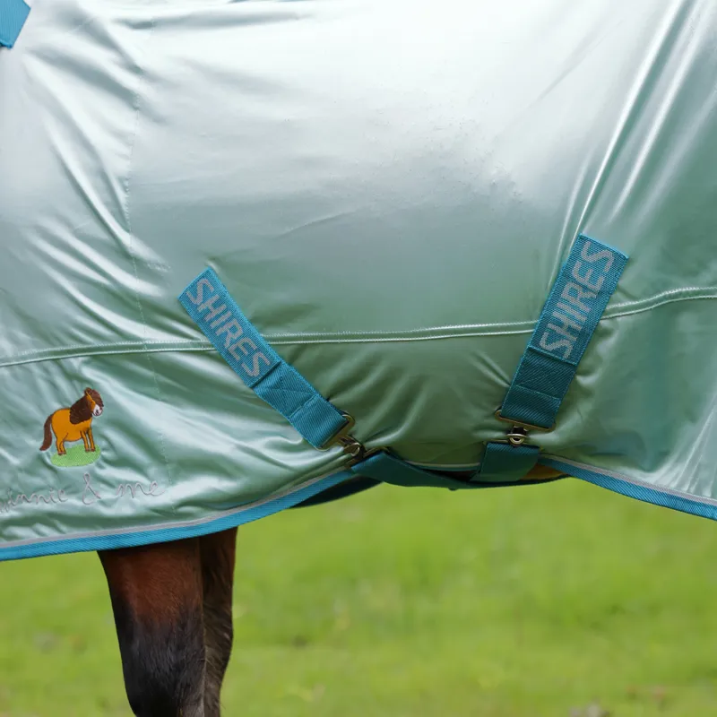 Shires Winnie and Me Fly Combo Rug - Blue-3