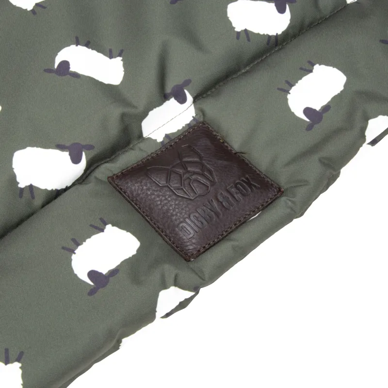Shires Digby and Fox Waterproof Padded Dog Bed - Sheep-2