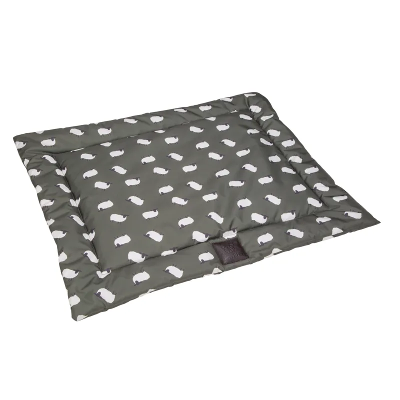Shires Digby and Fox Waterproof Padded Dog Bed - Sheep