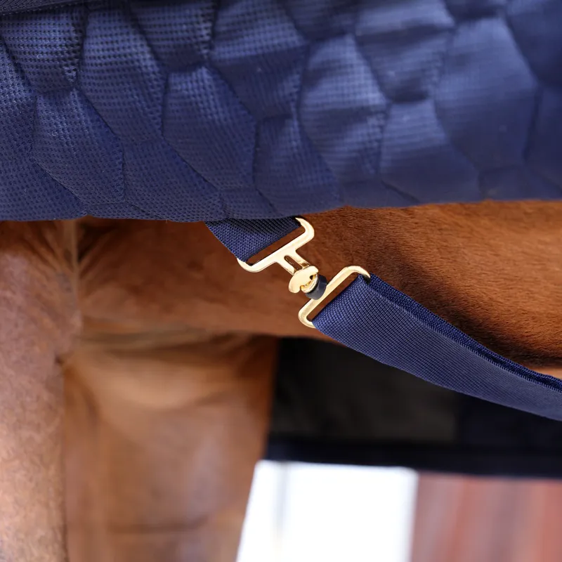 Shires Deluxe Quilted Show Rug - Navy-4