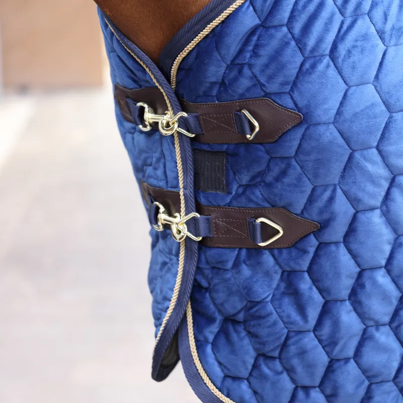 Shires Deluxe Quilted Show Rug - Navy-1