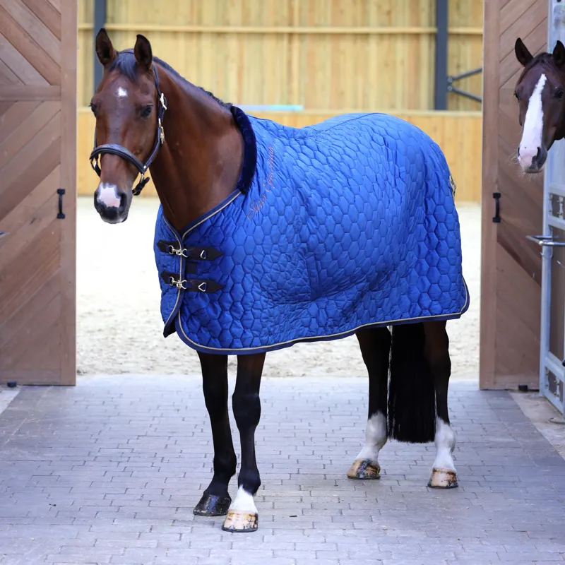Shires Deluxe Quilted Show Rug - Navy
