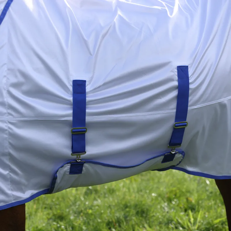 Shires Tempest Original Fly Rug and Neck Set - White-1